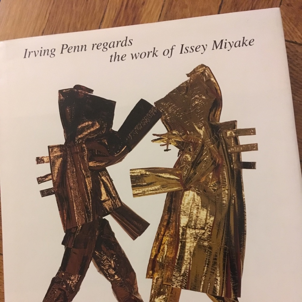 Irving Penn regards the work of Issey Miyake